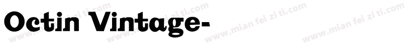Octin Vintage字体转换